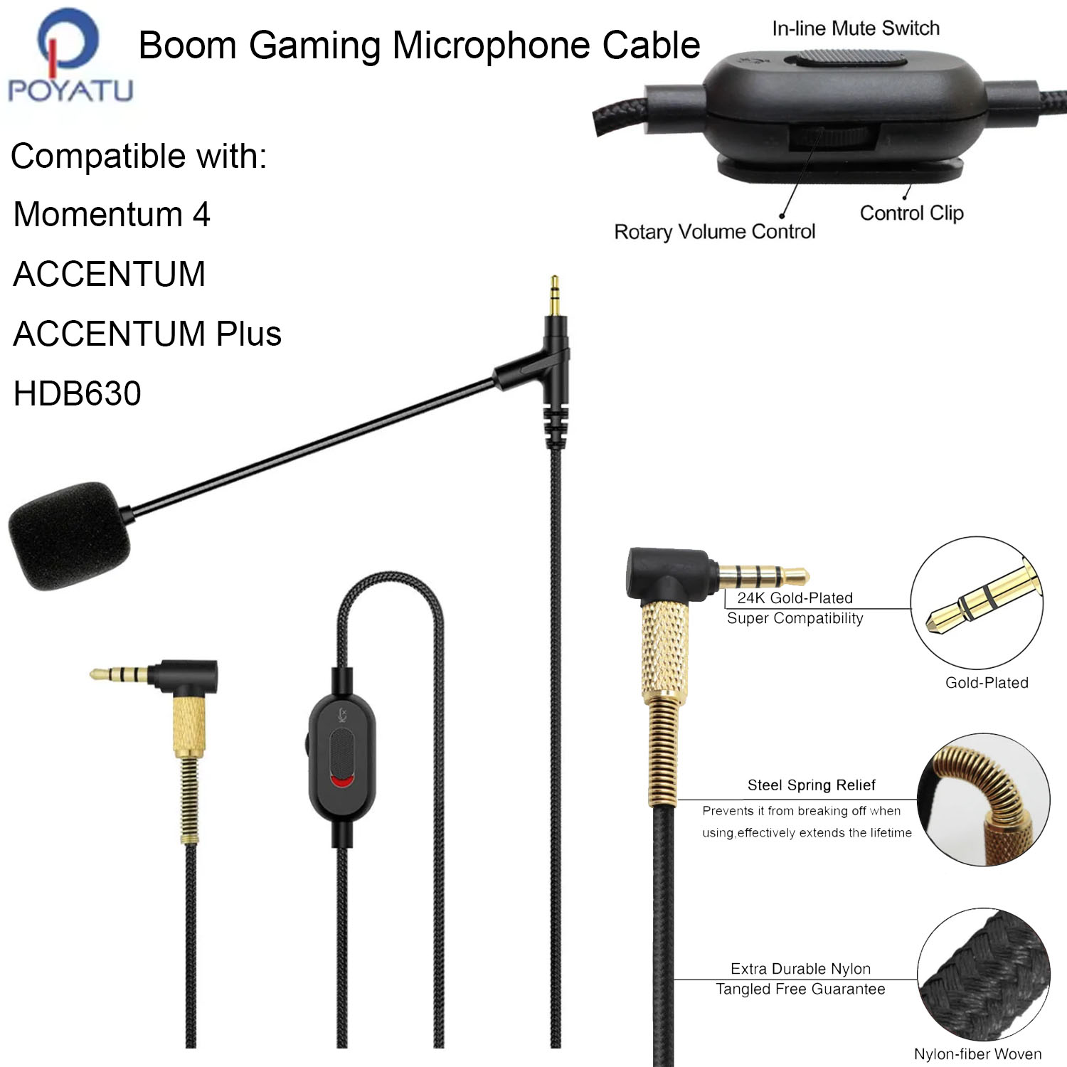 Sennheiser Headphone Momentum 4 - Кабель для наушников с микрофоном для